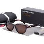 Lunettes de Soleil Polarisées Femme BARCUR BC2572 – Rétro, Marron